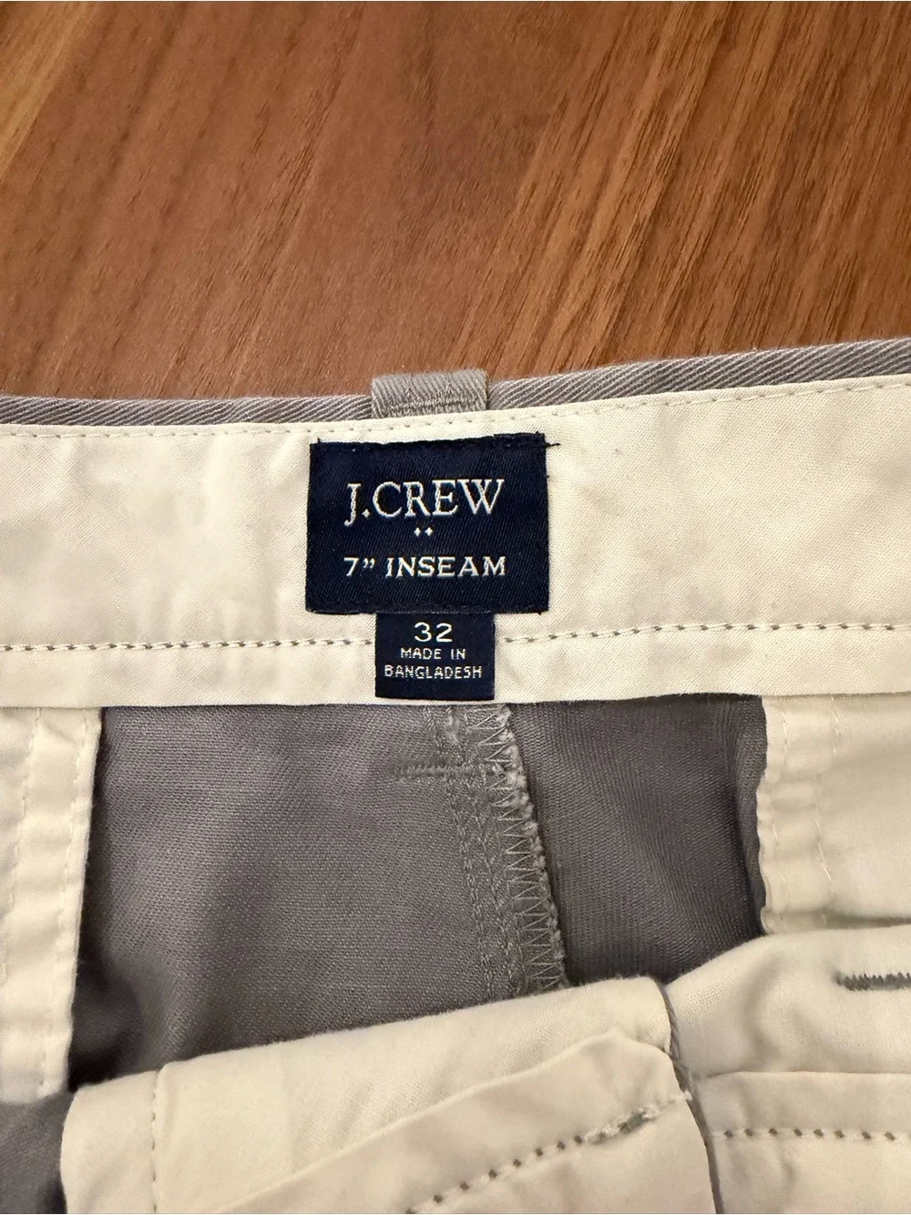 J. Crew Light Gray Flat Front Men's Shorts